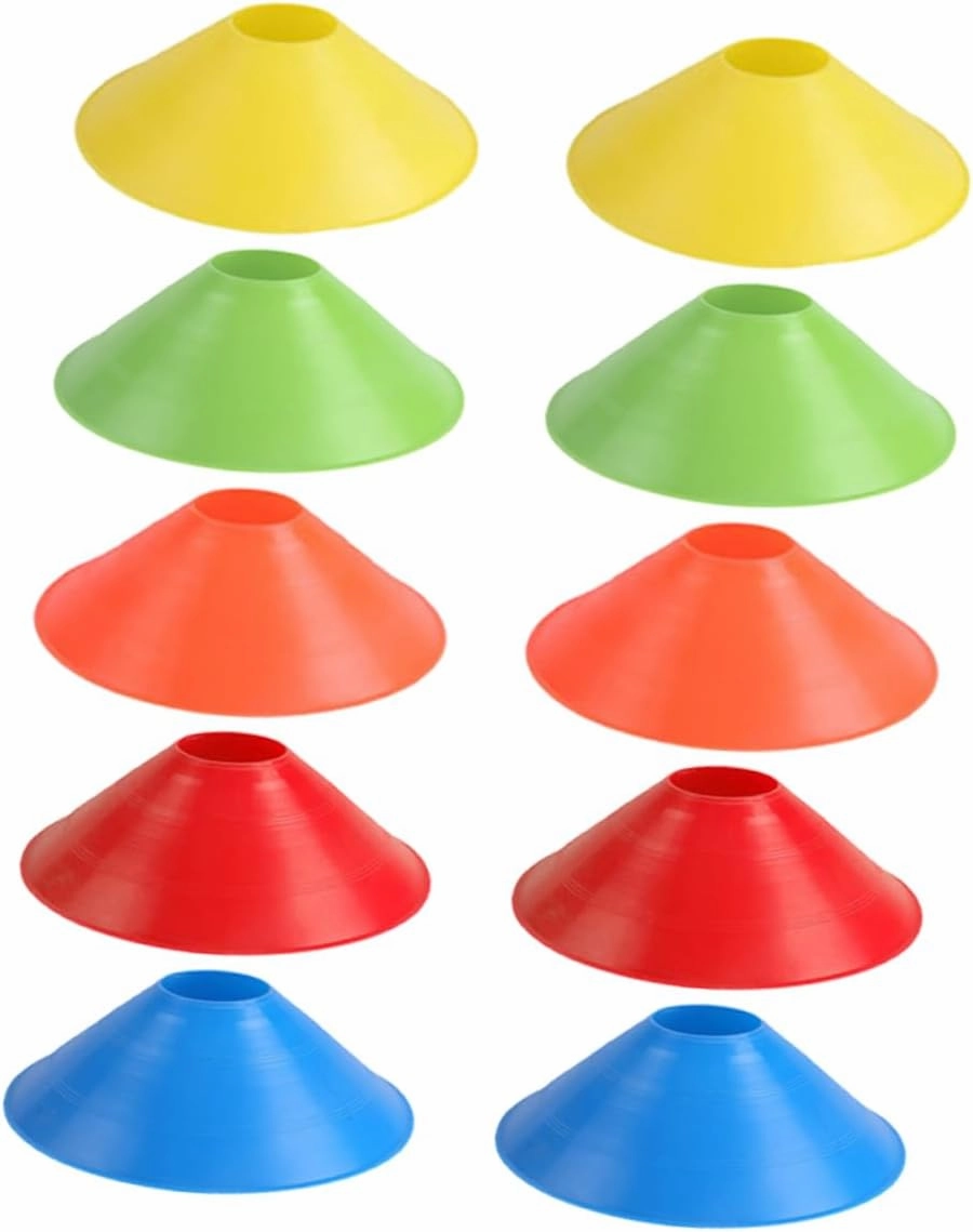 Soccer Drills Training Cones Set 10pcs Fitness Agility Cones Easy Setup Training Equipment for Sports