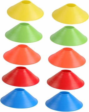 Soccer Drills Training Cones Set 10pcs Fitness Agility Cones Easy Setup Training Equipment for Sports
