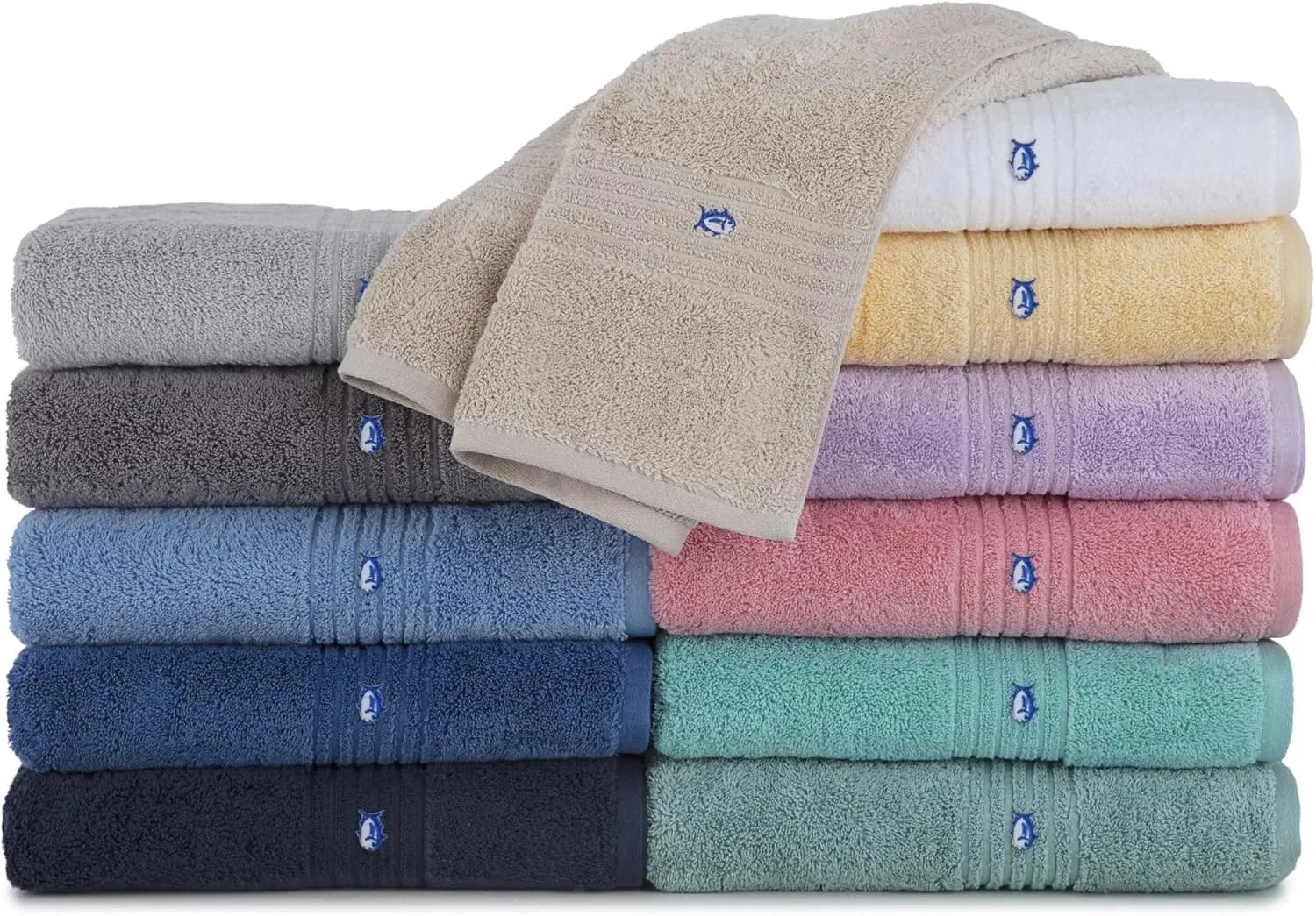 Southern Tide Home Performance 5.0 Cotton Bath Towel Collection (Colors Vary), 6-Piece, Pink