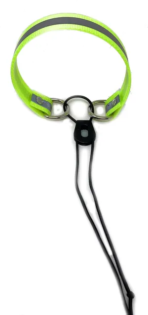 Sparky Pet Co - Surefit ECollar Replacement Strap - Bungee Dog Collar - Waterproof - Adjustable - Secure Nexus Wheel Lock - for Electronic Training & Invisible Fence Systems - 3/4" (Reflective Yellow)