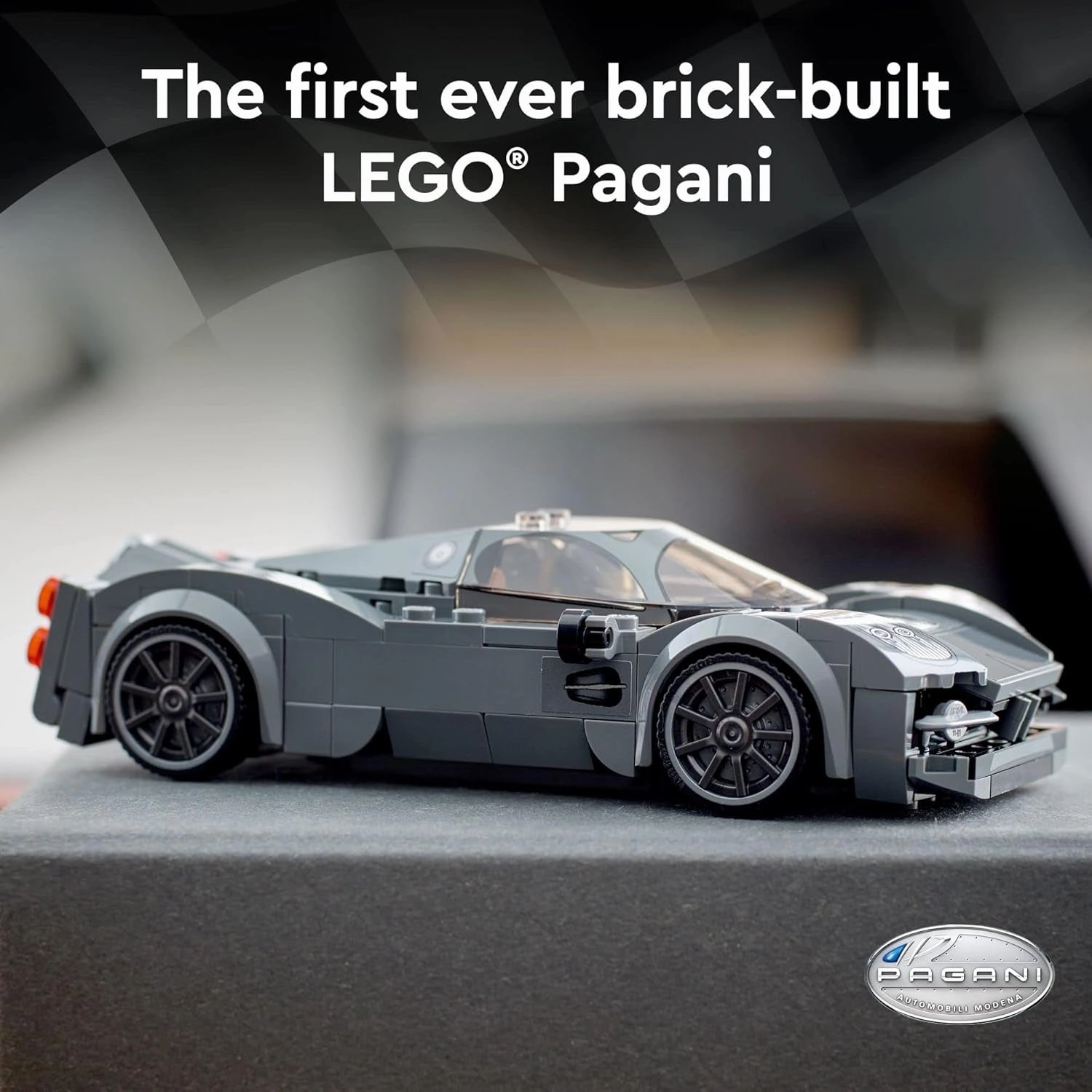 Speed Champions Pagani Utopia 76915 Race Car Toy Model Building Kit, Italian Hypercar, Collectible Racing Vehicle, 2023 Set