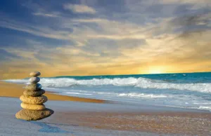 Stacking Stones Painting