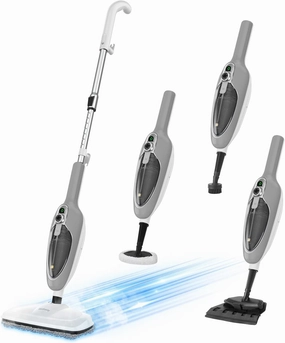 Steam Mop - 10-in-1 MultiPurpose Handheld Steam Cleaner Detachable Floor Steamer for Hardwood/Tile/Laminate Floors Carpet with 11 Accessories for Whole Home Use.