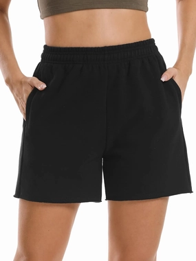 Stelle Women's Sweat Shorts Casual Drawstring Shorts Comfy Cotton High Waisted Workout Lounge Shorts with Pockets
