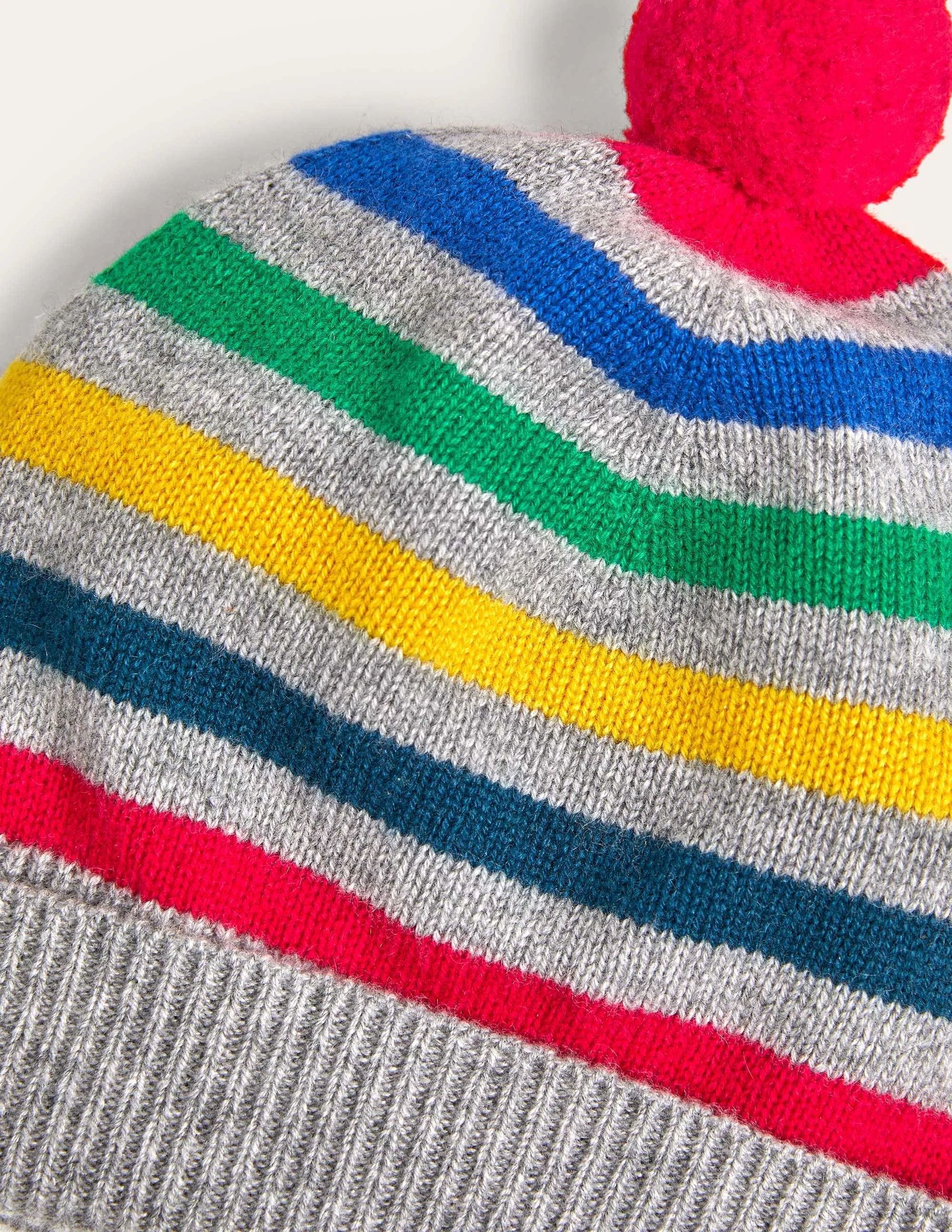Stripe Cashmere Knitted Set-Multi Stripe