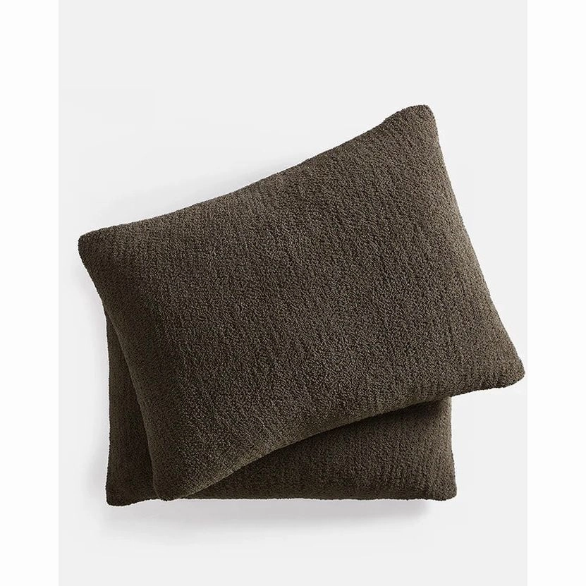 Sunday Citizen Mocha Snug Pillow Sham Set Standard Shams Set of 2 27x20 Covers