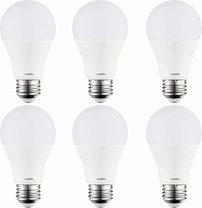 Sunlite LED A19 Super Bright Light Bulb, Dimmable 14 Watt (100W Equivalent), 1500 Lumens, Medium (E26) Base, UL Listed, 2700K Soft White, 6 Count