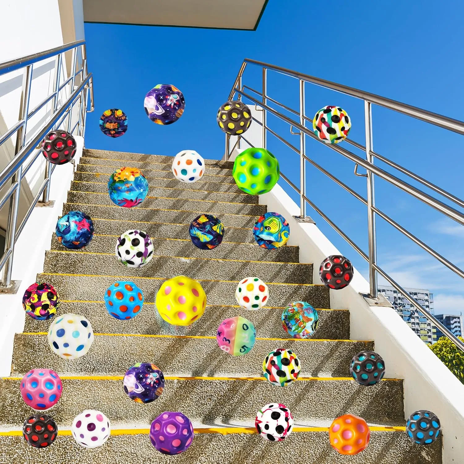 Super High Jumping Ball,Extreme High Bouncing Ball, Super High Bouncing Ball, Children's Sensory Ball, Athlete Training Ball