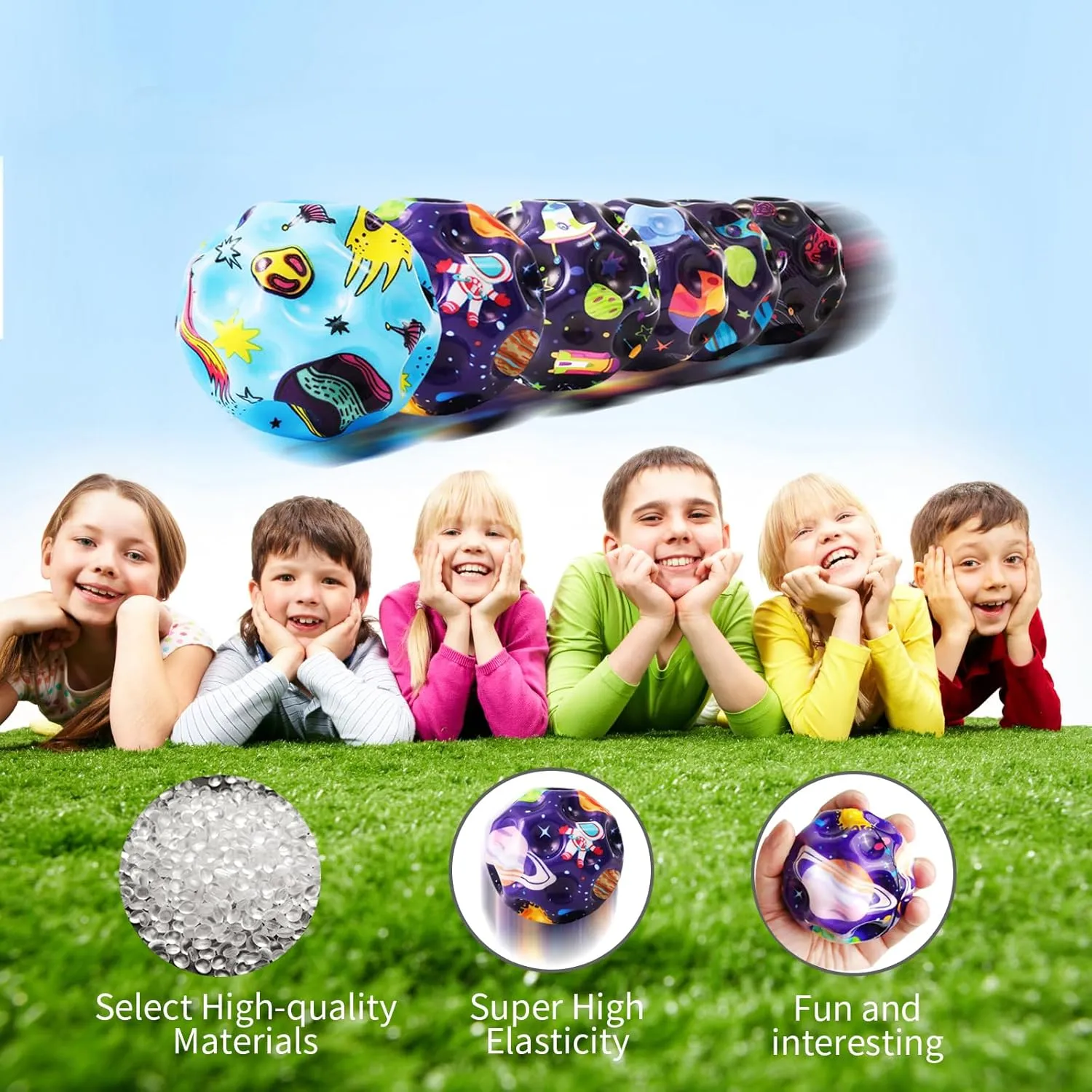 Super High Jumping Ball,Extreme High Bouncing Ball, Super High Bouncing Ball, Children's Sensory Ball, Athlete Training Ball