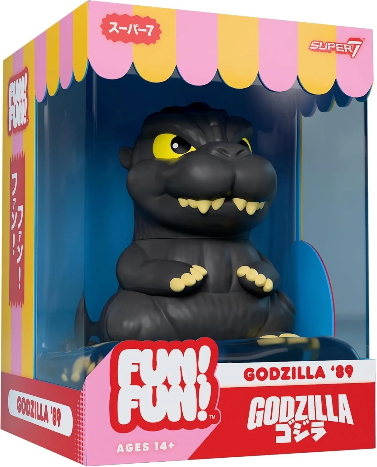 Super7 Fun! Fun! Toho Godzilla '89 Vinyl Figure - 5" Toho Godzilla Action Figure Kaiju - Classic Movie Monster Fans Collectibles & Retro Toys - Movie Model for Collectors & Display Figurine