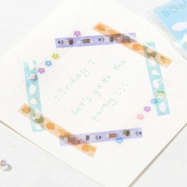 Swimming Duck thin washi tape