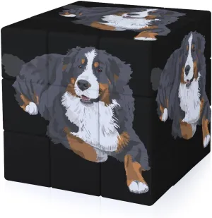 Swiss Bernese Mountain Dog Adults 3x3x3 Color-Matching Smooth Fully Printed Cube Gift