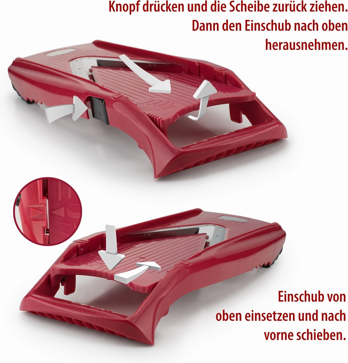 Swissmar Borner V Power Mandoline, V-7000, Red