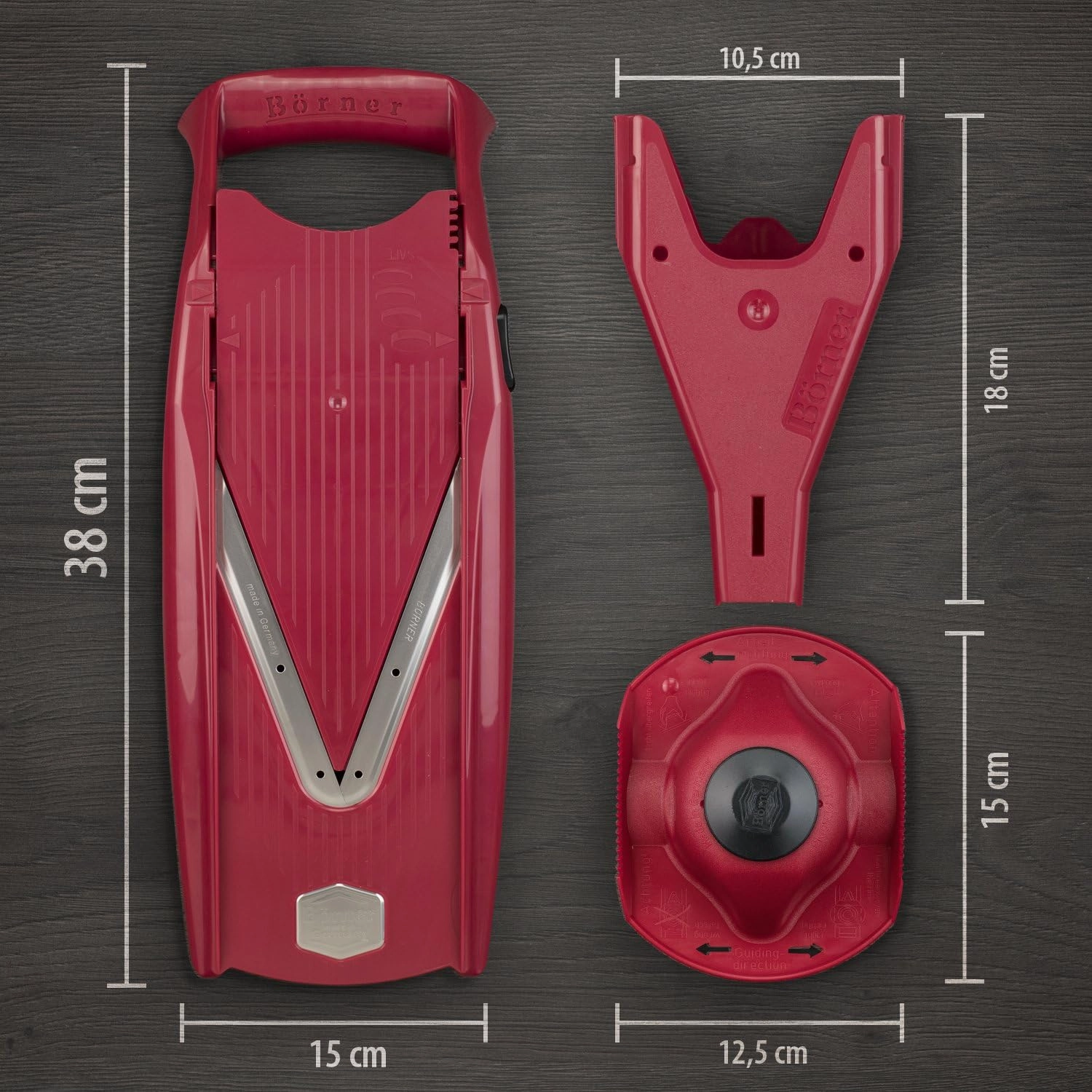 Swissmar Borner V Power Mandoline, V-7000, Red