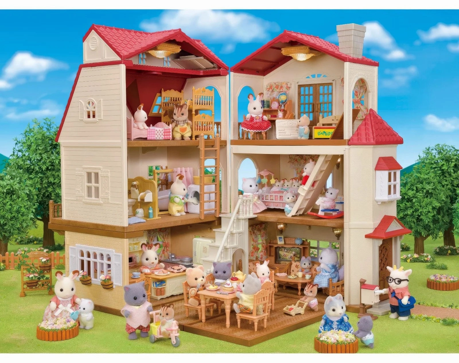 Sylvanian Families Red Roof Home Secret Attic