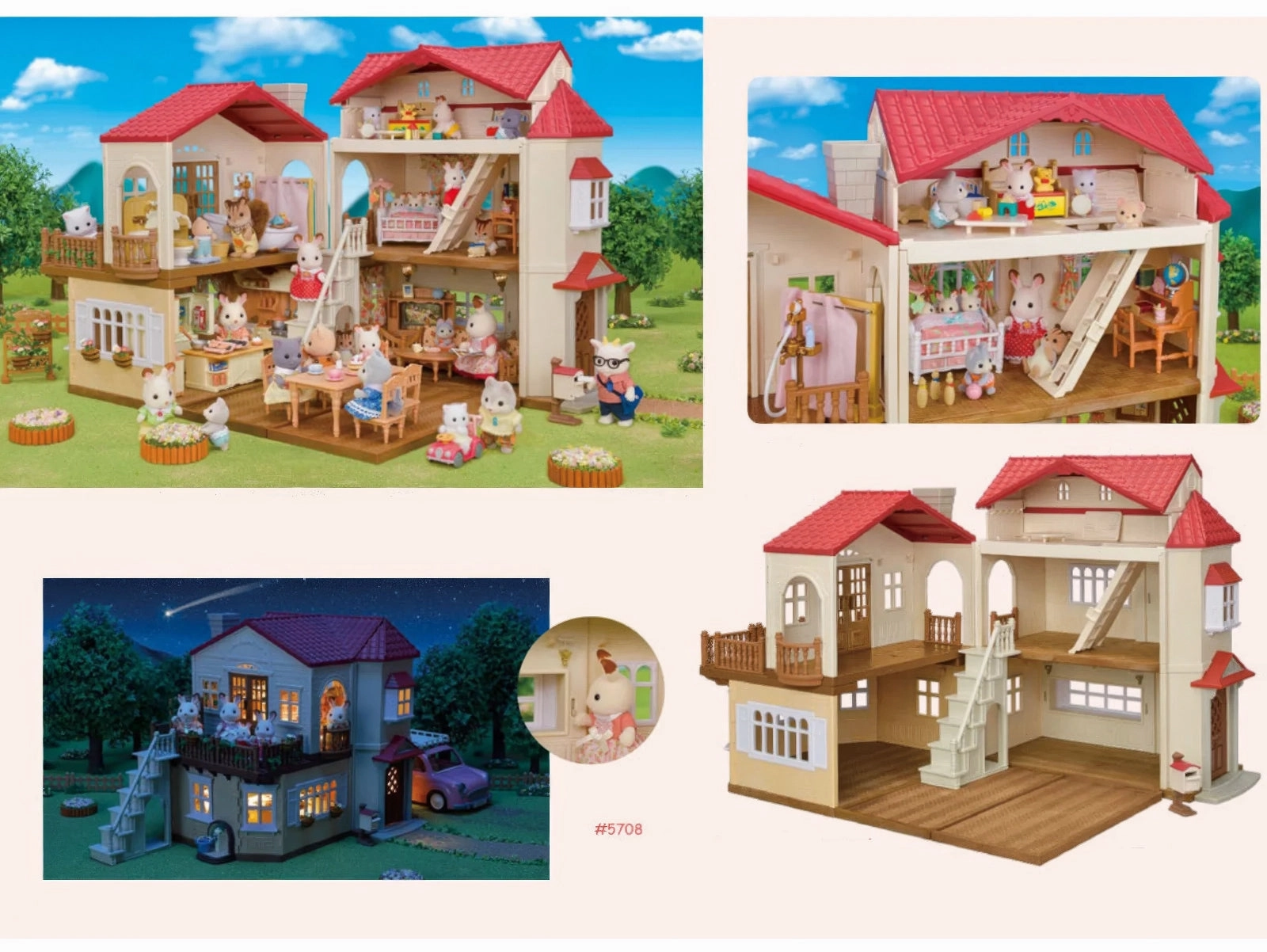 Sylvanian Families Red Roof Home Secret Attic
