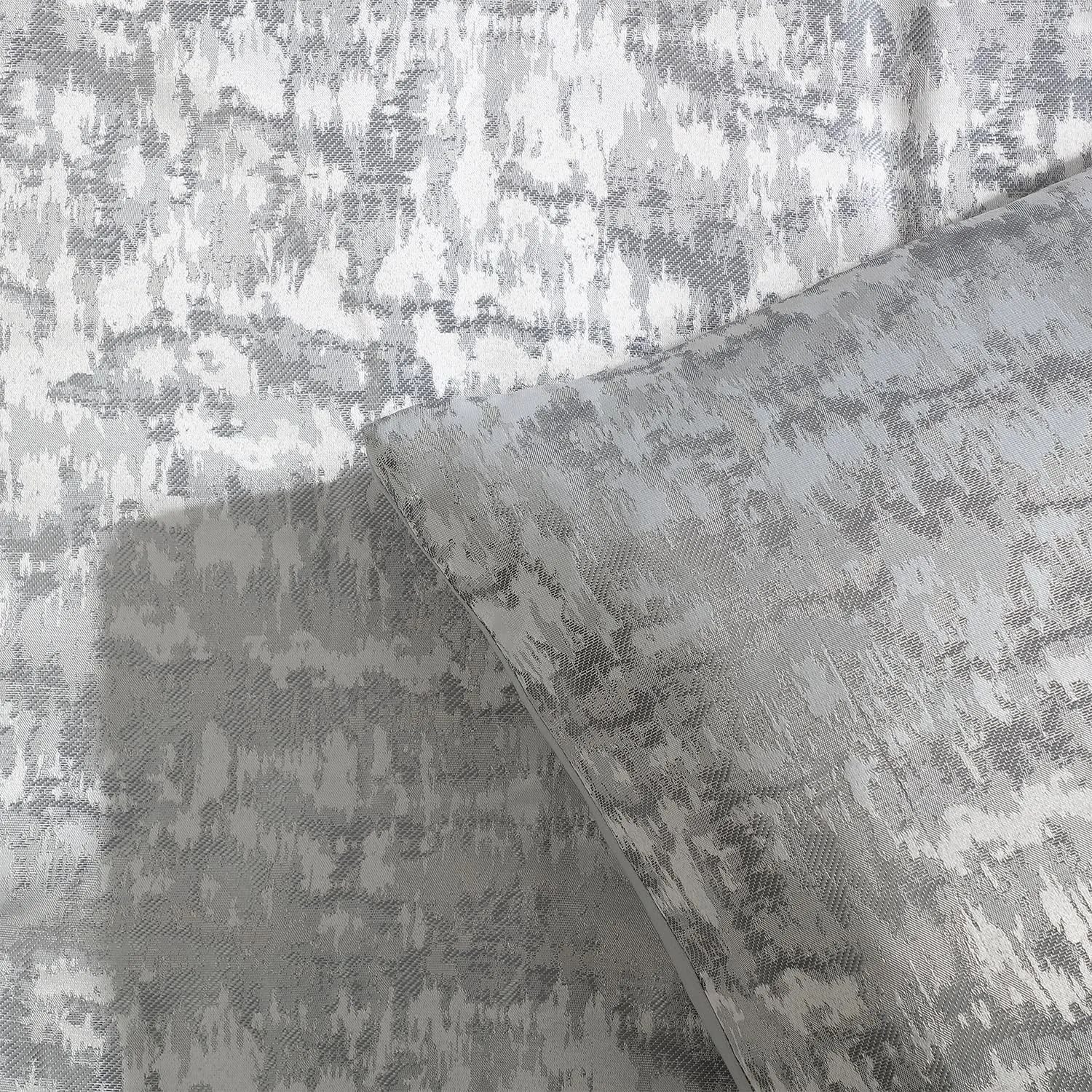 Tahari Home - King Size Comforter, 5-Piece Jacquard Bedding Set with Matching Shams & Decorative Pillows (Lauren Collection, Grey)