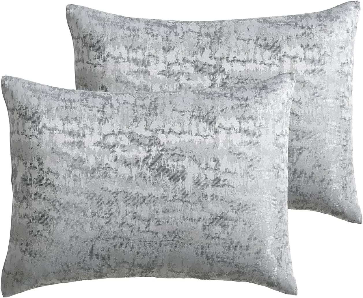 Tahari Home - King Size Comforter, 5-Piece Jacquard Bedding Set with Matching Shams & Decorative Pillows (Lauren Collection, Grey)