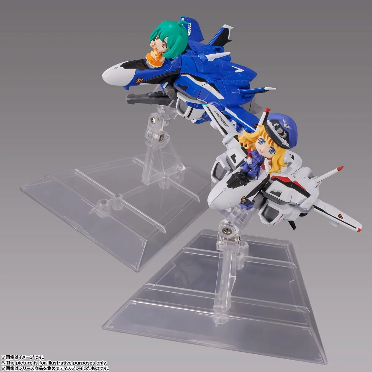 Tamashii Nations - Macross Frontier - VF-25G Messiah Valkyrie (Michael Use) with Ranka, Bandai Spirits Tiny Session Figure