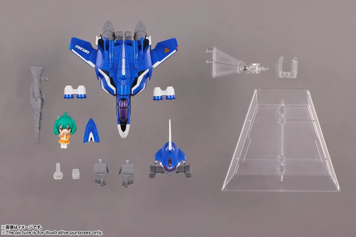 Tamashii Nations - Macross Frontier - VF-25G Messiah Valkyrie (Michael Use) with Ranka, Bandai Spirits Tiny Session Figure