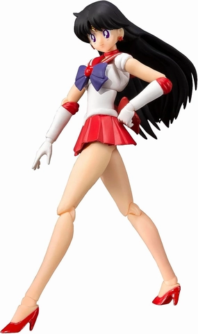 TAMASHII NATIONS S.H. Figuarts Sailor Moon Sailor Mars Animation Color Edition (Resale Version), Approx. 5.5 inches (140 mm), PVC & ABS Pre-Painted Action Figure