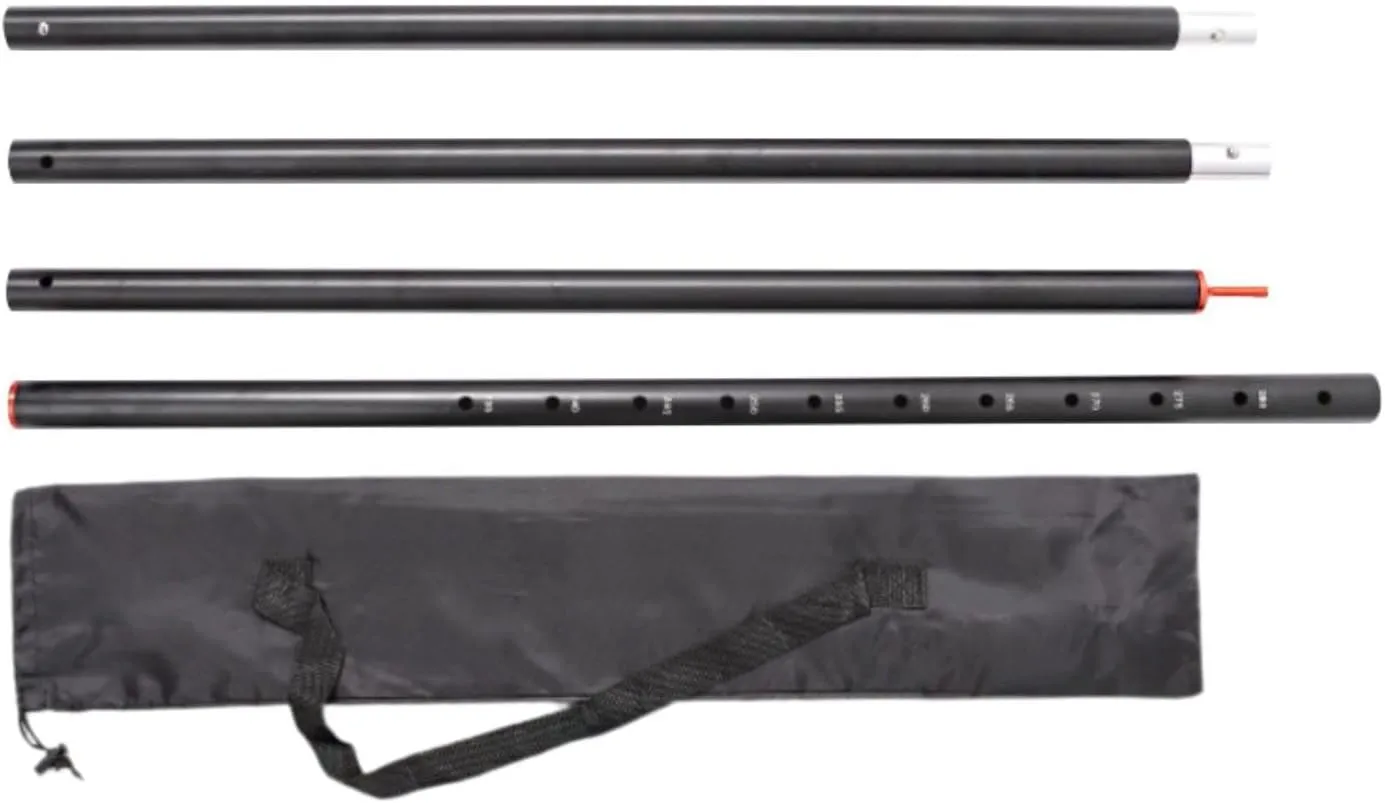 Tarp Poles Replacement Portable Aluminum Tent Rods Canopy Poles Telescoping Tarp Poles for Hammock Picnic Garden Tarp Camping