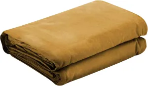 Tarps Now 20x20 ft Heavy Duty Canvas Tarp | 18 MIL Industrial Grade, Tear Resistant, Reinforced Edges, Nickel Plated Grommets | Ideal for Construction, Trucking, Manufacturing, Automotive – Tan Color
