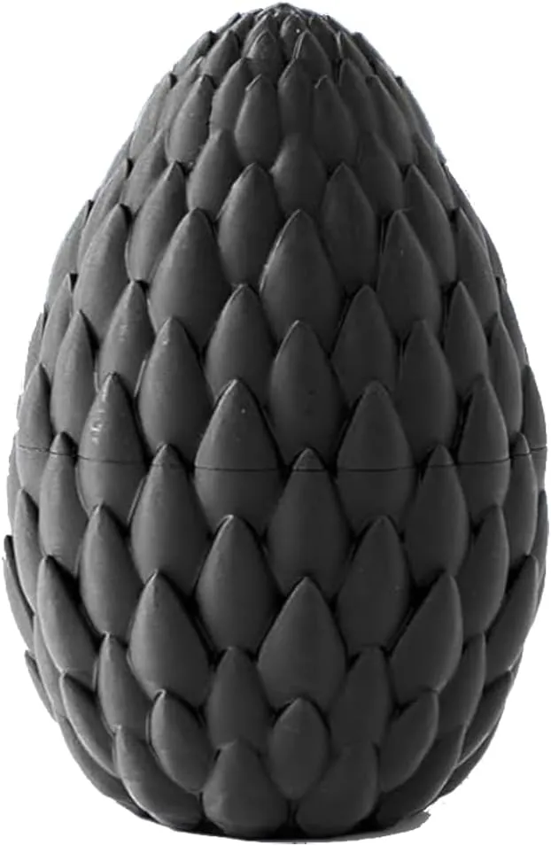 TBOLINE 3D Printed Dragon with Wings,Crystal Dragon Eggs with Flying Dragon Inside,Sensory Articulated Dragon in Egg Fidget Toy,Dragons Figure Toys (Black)
