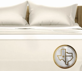 TEXAS LINEN CO. 100% Egyptian Cotton King Size Sheets Set - Luxury 1500 Thread Count Egyptian Cotton Sheets King Size, 17" Deep Pocket, Soft, Cooling Sateen Weave Hotel Quality Bedding Set - Ivory