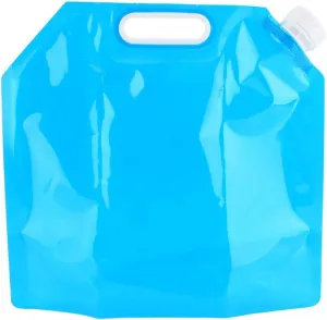 Topyond 5L PE Soft Collapsible Emergency Water Storage Container Bag - Convenient and Reliable Water Carrier,Blue