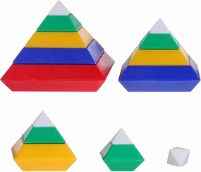TOYANDONA Baby Toys Infant Toys 1set Blocks Geometric Pyramid Assembled D of Early - Childhood Blocks, for Stem Educational Preschool Cube Funny Playthings Teasers Stacking Kids Toys