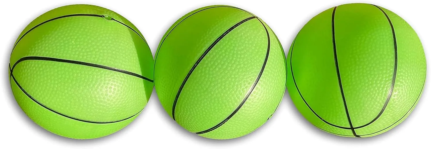 Toys  3 Pack! Inflatable Glow in The Dark Mini Basketballs Includes Pump and Needle Magic Shot Pro Mini Hoop Basketballs