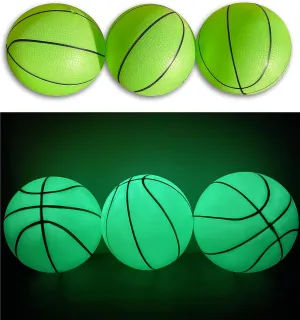 Toys  3 Pack! Inflatable Glow in The Dark Mini Basketballs Includes Pump and Needle Magic Shot Pro Mini Hoop Basketballs