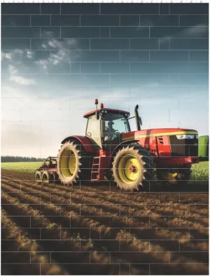 Tractor Farm Building Block Puzzle Personalized Building Bricks For Adults Square Shaped Block Puzzle Building Family Keepsake Diy Brick Block Puzzles Valentine'S Day Gifts For Home Decor Brick Puzzle