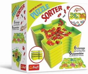 Trefl Puzzle sorter, Sorting Trays aid Allows Safe Storage and Transport of Puzzle containers
