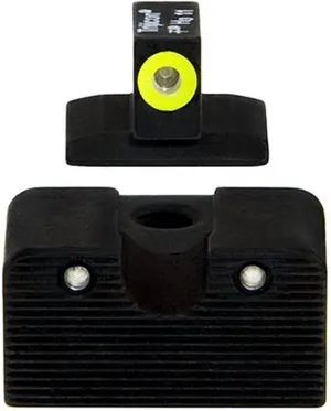 Trijicon CA128Y Novak HD Night Sight Set, Low Mount Dovetail Cut, Yellow Front Lamp