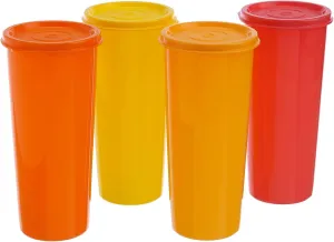 Tupperware 16 oz Tumbler Set of 4 in Tropical Water