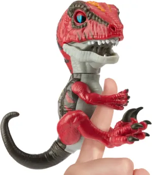 Untamed Roaring Dinos Interactive Raptor, Slash (Red), 40  Sounds and Reactions, Dinosaur Responds to Touch (Ages 5 )