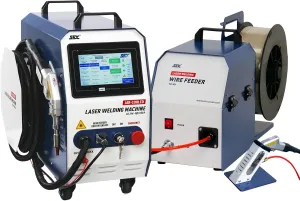 US STOCK Handheld Laser Welding Machine 1200W Air Cooled Laser Welder with Auto Wire Feeder for Metal,Stainless Steel, Aluminum Class 2 Portable Air-Cooled Laser Welder for Industrial Use ALW-1200A