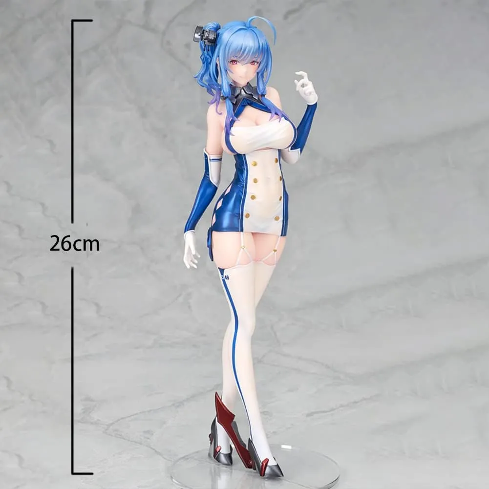 USS Honolulu/USS St. Louis Figure Anime Standing Action Model Doll Cute Manga Ornaments Gifts 2pcs