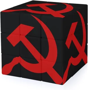 USSR Hammer Logo Adults 3x3x3 Color-Matching Smooth Fully Printed Cube Gift