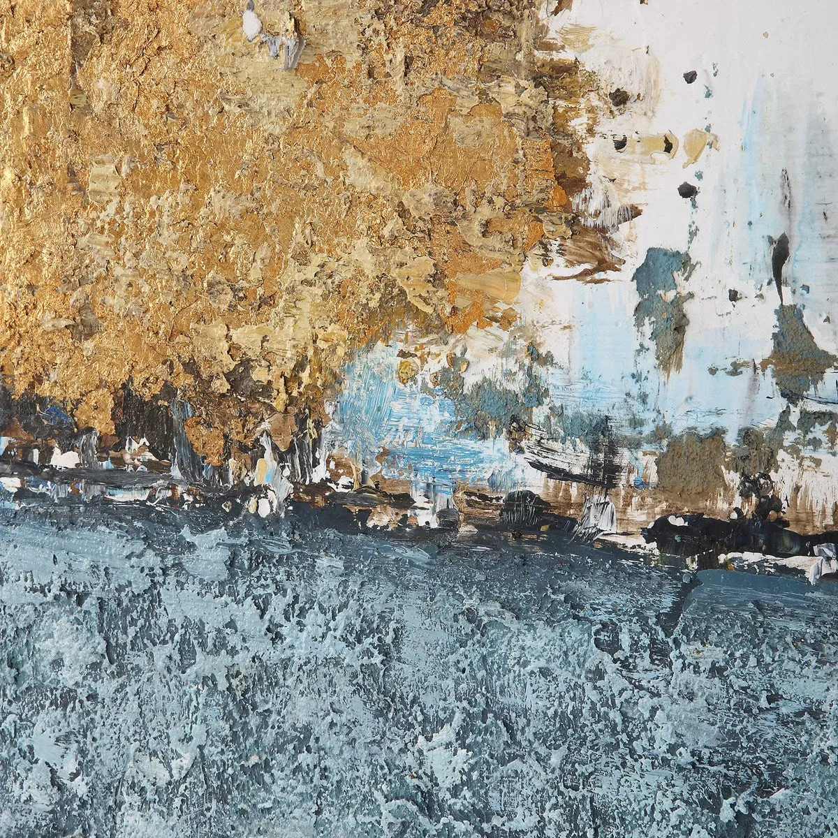 Uttermost Stacked Against Abstract Hand Painted Canvas