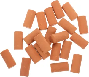 VICASKY 50pcs Miniature Fake Bricks for Landscape Models Realistic for Dollhouse Architecture and Crafting for Table Decor and Creative Projects