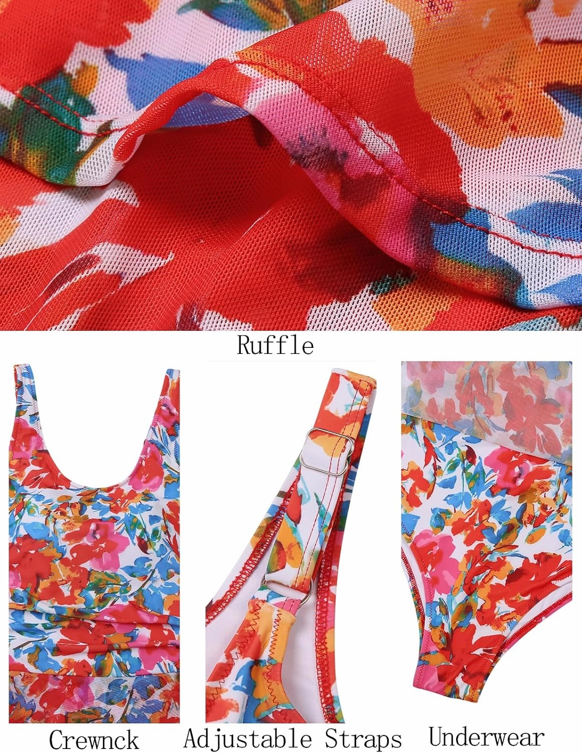 VIMPUNEC Women One Piece Swim Dress Swimsuit Tummy Control Modest Swim Skirt Bathing Suit