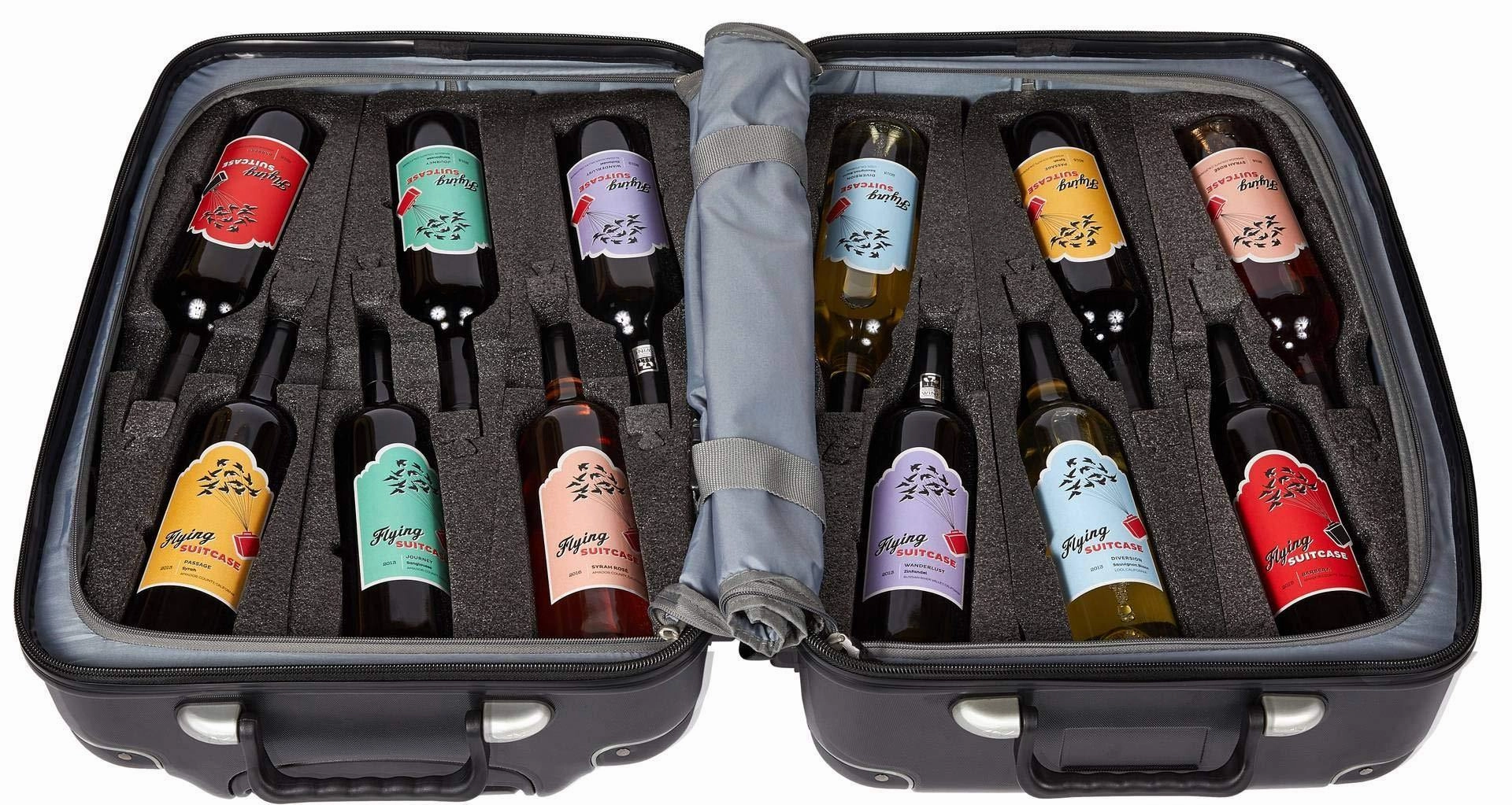 VinGardeValise Grande 05 - 12 Bottle Wine Travel Suitcase