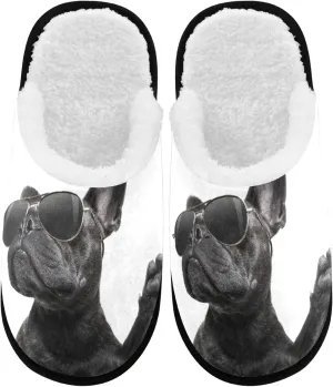 Visesunny Modern Cute Funny House Slippers for Women Men - Unisex Indoor Outdoor