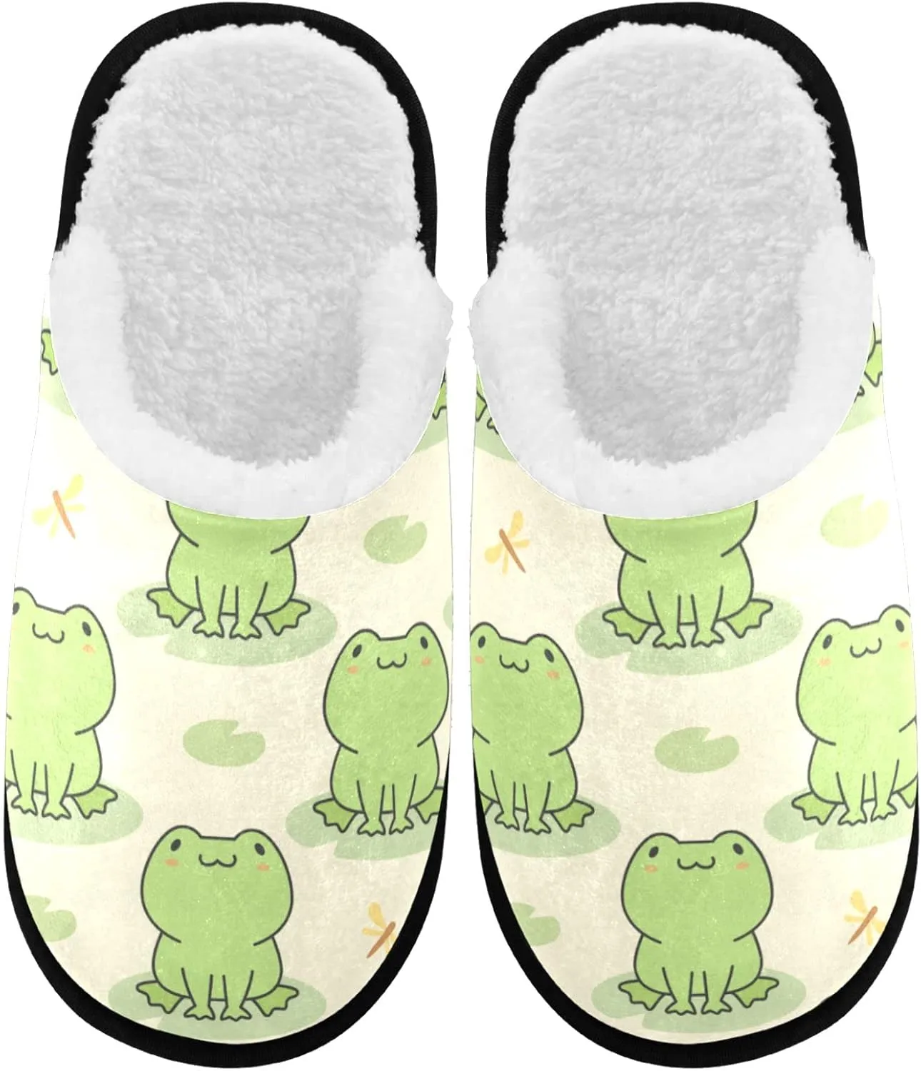 Visesunny Modern Cute Funny House Slippers for Women Men - Unisex Indoor Outdoor