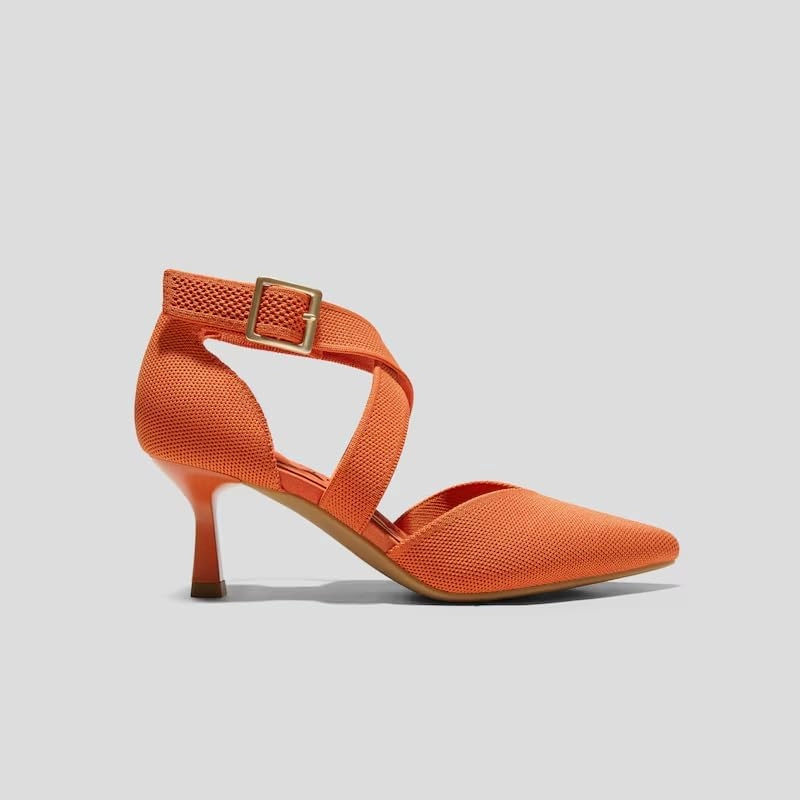 VIVAIA Anabelle Pointed-Toe Cross-Strap Stilettos