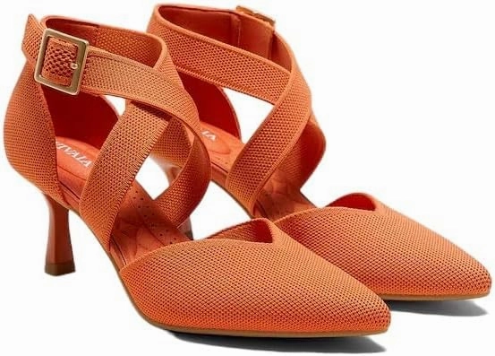 VIVAIA Anabelle Pointed-Toe Cross-Strap Stilettos