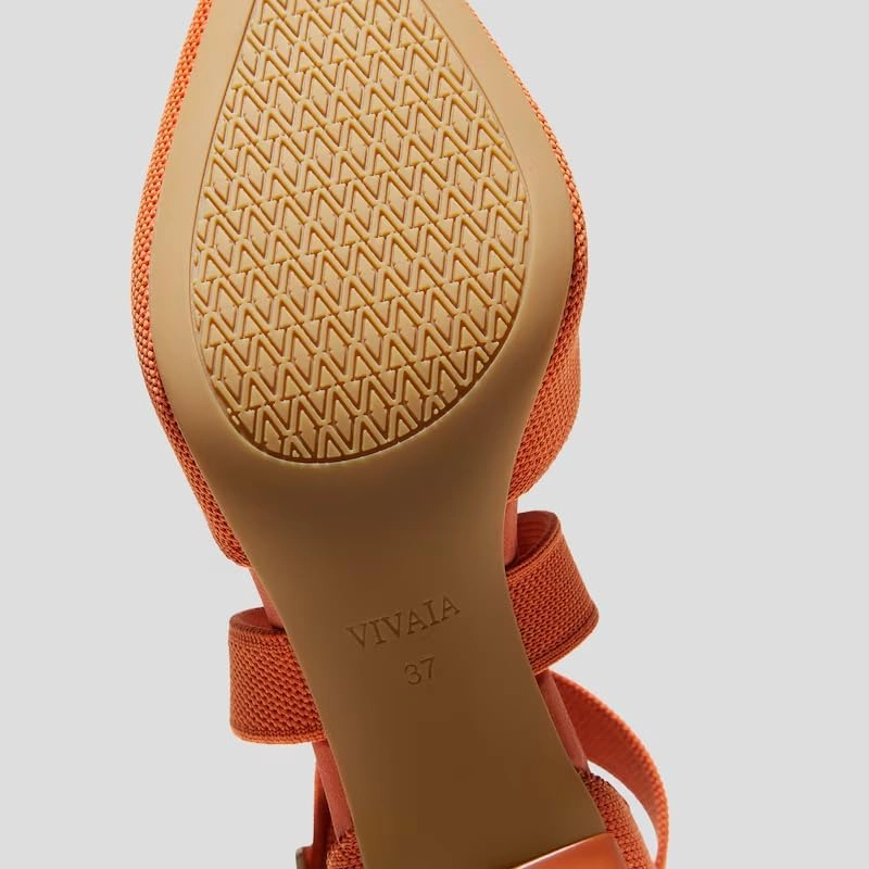 VIVAIA Anabelle Pointed-Toe Cross-Strap Stilettos
